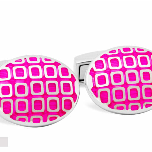 Pink Cufflinks With Pattern After Image Editing