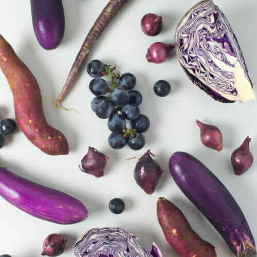 Purple Vegetable Image Before Retouching