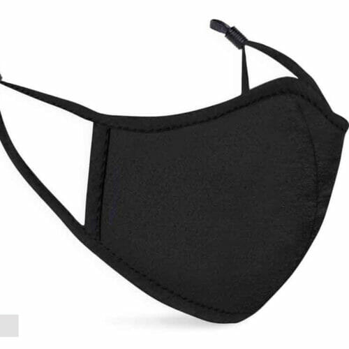 Side Angle Black Facemask