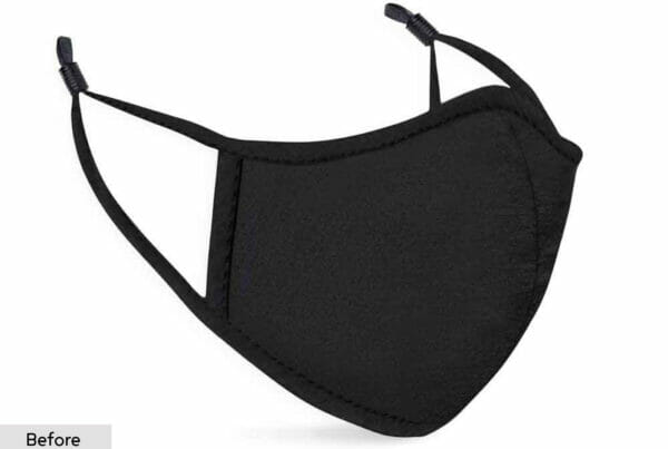 Side Angle Black Facemask