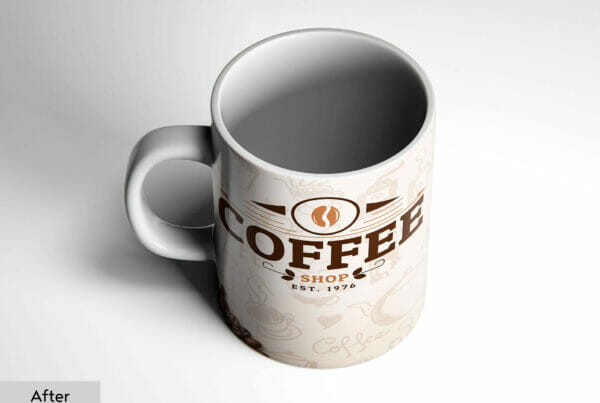 White Mug With Label After Mockup