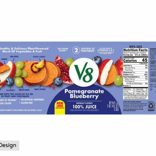 Fruit Juice Label For Mockup Editing