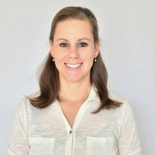 Women In Shirt Headshot Before Portrait Photo Retouching